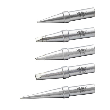 Set de 5 Pointes à Souder Weller ET pour Stations de Soudage