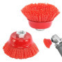 Lot de 2 brosses en nylon pour meuleuse d'angle M14 - 75 mm