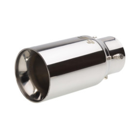 Embout d'Échappement Inox Rond Simoni Racing - Ø90mm, Longueur 185mm