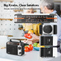 Audiocrazy Radio Portable FM/AM/SW1-2 Radio Multibande avec Batterie Rechargeable 1800 mAh, Câble AC Ou Radio FM Portable avec P