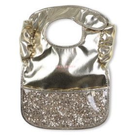 Bavoir Doré Unisexe Billieblush avec Effet Métallique