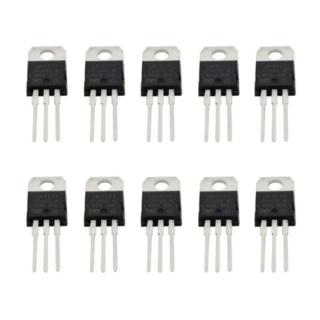 Pack de 10 Régulateurs de Tension LM317T TO-220 1.5A