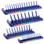 Kit d'Organisateur de Douilles WORKPRO - 4 Pièces avec Support de Rangement