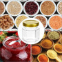 Lot de 30 mini pots hexagonaux en verre avec couvercles dorés - 45 ml