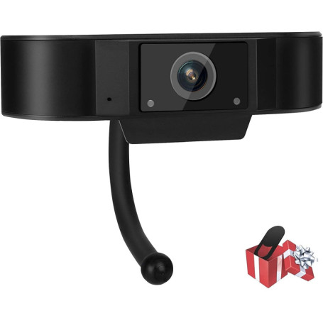 Webcam Full HD WIWACAM avec Microphone et Couvercle pour Vidéoconférence