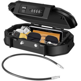 Boîte de Verrouillage Étanche avec Câble Amovible - Sécurité Portable à Code Réinitialisable