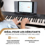Alesis Melody 61 Piano Numérique 61 Touches pour Débutants avec Haut-Parleurs, Support, Banc, Casque, Pupitre, 300 Sons et des L