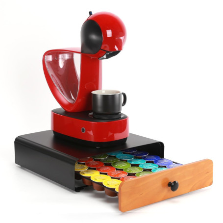 Support de Capsules Noir pour Dolce Gusto - Rangement Pratique