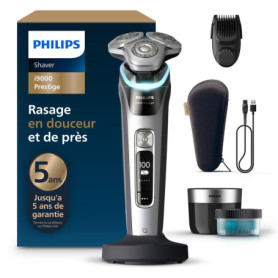 Philips Rasoir i9000 Prestige - Rasoir Électrique Sec et Humide avec Technologie Skin IQ