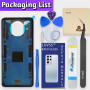 LUVSS Vitre Arrière pour Xiaomi Mi 10T Lite Bleu Coque Cache Batterie, Adhésifs, Kit Outils, Guide De Réparation