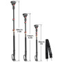Perche Télescopique pour Sécateur électrique, 2.2 M Telescopic Extension Pole pour Mini tronçonneuse, convient aux batteries ave