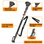 Perche Télescopique pour Sécateur électrique, 2.2 M Telescopic Extension Pole pour Mini tronçonneuse, convient aux batteries ave