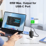 NEWINCON Chargeur USB C 65W GaN III, Chargeur Rapide PPS PD3.0 Mini Adaptateur Compatible avec MacBook Air/Pro, iPad Pro, iPhone