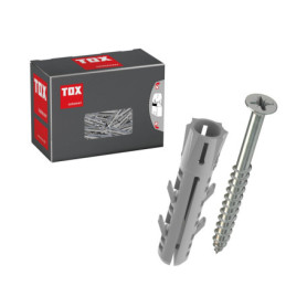 Cheville à Expansion TOX Barracuda 8/40 - Fixation Sûre pour Béton et Pierre, 15 pcs