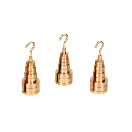 Pack de 3 Supports avec Masses à Fente en Laiton - 3B Scientific