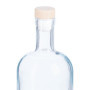 Set de 12 Bouteilles en Verre avec Bouchons Bois - 500 ML