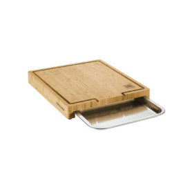 Planche à Découper en Bambou avec Bac de Récupération ZWILLING 39x30 cm