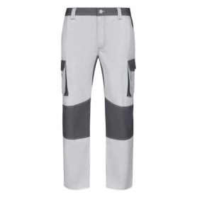 Pantalon Multipoches Bicolore VELILLA Blanc/Gris Taille 42