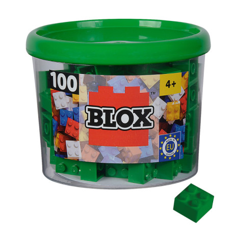 Simba Blox - 100 Blocs de Construction Verts pour Enfants dès 3 Ans