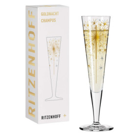 Flûte à Champagne Ritzenhoff Goldnacht - Design Élégant en Or Véritable