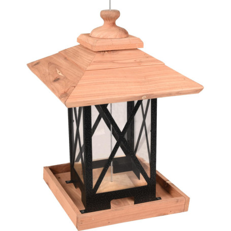 Mangeoire Extérieure pour Oiseaux en Cèdre - Modèle Leya 32 cm