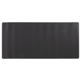 Sous-main en cuir PU Idena - Tapis de bureau antidérapant noir-gris 80 x 40 cm