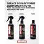Kit de Nettoyage Casque Moto Motul - Nettoyant Extérieur et Intérieur avec Chiffon Microfibre
