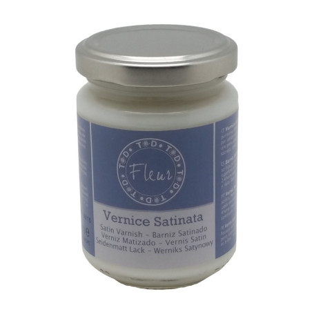 Vernis Satiné Transparent FLEUR DESIGNER'S PAINT - 130 ml pour Intérieur et Extérieur