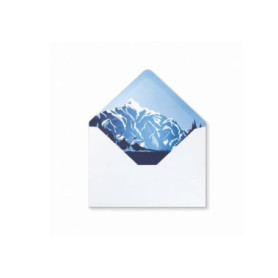 Enveloppes Montblanc x20 avec Imprimé Montagne