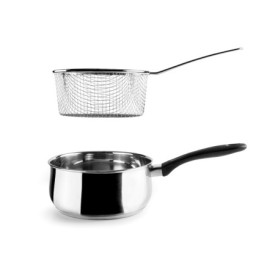 Casserole Garinox avec Panier Amovible - 18 cm, Acier Inoxydable