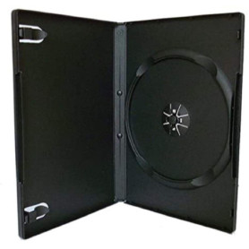 Boîtier de rangement noir pour 1 DVD - Étui 14 mm