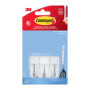 Crochets de Suspension Transparente Command - 3 Crochets avec Bandes Adhésives