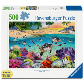 Puzzle Ravensburger 500 pièces - Les bébés Tortues de mer - Détente et Relaxation