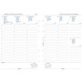 Recharge A5 Filofax 2018 - 1 Semaine sur 2 Pages