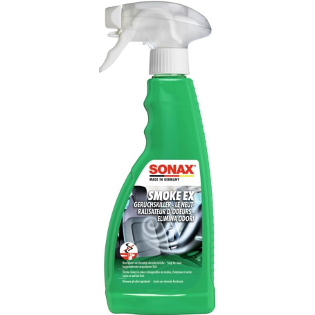 SONAX Smoke Ex - Neutraliseur d'Odeurs Puissant pour Textiles et Cuir - 500 ml
