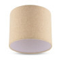 Abat-jour moderne en lin taupe - 20 cm pour lampes E27