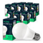 Pack de 10 Ampoules LED E27 8,5W Blanc Froid - Économie d'Énergie