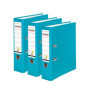 Lot de 3 classeurs en plastique turquoise FALKEN - DIN A4