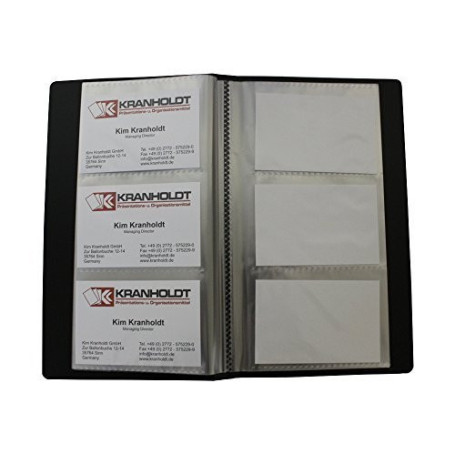 Chemise de classement HFP avec pochettes pour documents A4 - Noir