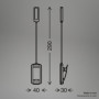 Lampe de Lecture Rechargeable Briloner avec Pince Orientable et Lumière Réglable