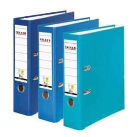 Lot de 3 classeurs en plastique PP-Color Végan - FALKEN - DIN A4 Ocean