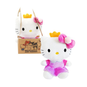 Peluche Hello Kitty Princesse 14 cm avec Sac à Main