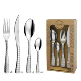 Ménagère 24 Couverts en Acier Inoxydable pour 6 Personnes - Pradel Essentiel