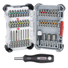 Coffret Bosch d'Embouts de Vissage Extra Hard - 44 Pièces + 1