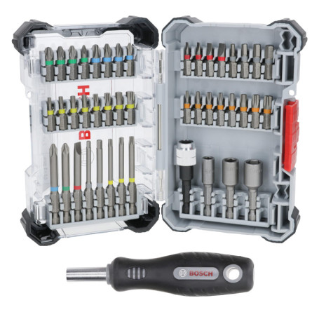 Coffret Bosch d'Embouts de Vissage Extra Hard - 44 Pièces + 1