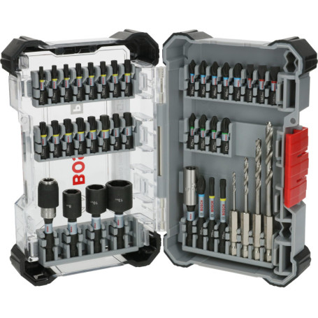 Coffret Bosch PRO Impact Wood Set de 40 pièces pour Vissage et Perçage Bois
