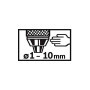 Mandrin Automatique Bosch 10 mm pour Perceuse - 3/8" - 24