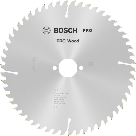 Lame de Scie Circulaire PRO Wood Bosch - Idéale pour Bois Massif et Panneaux