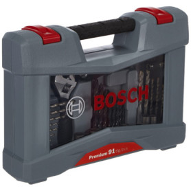 Ensemble Premium Bosch X-Line 91 Pièces : Embouts et Forets Variés