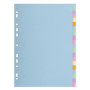 Intercalaire Pastel A4 Exacompta avec 20 Onglets Neutres - 170g/m2
